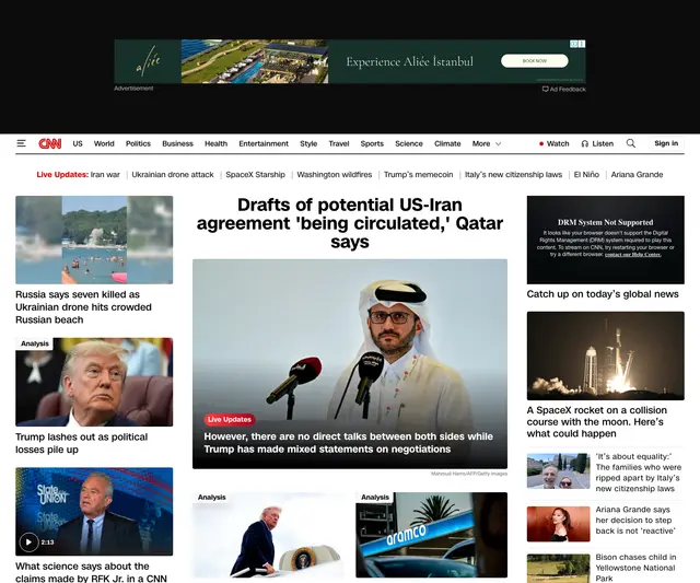 cnn homepage