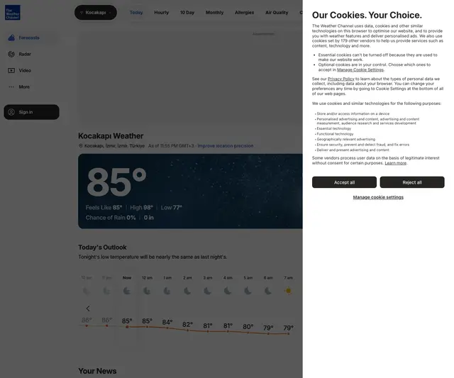 weather homepage